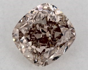 0.72 Carat Fancy Pinkish Brown-SI2 Cushion Modified Cut Diamond